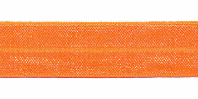 Neon oranje elastisch biaisband