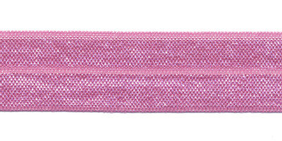 Roze elastisch biaisband