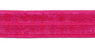 Fuchsia elastisch biaisband