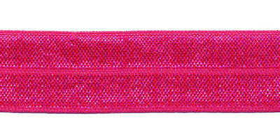 Fuchsia elastisch biaisband