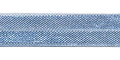 Licht blauw elastisch biaisband