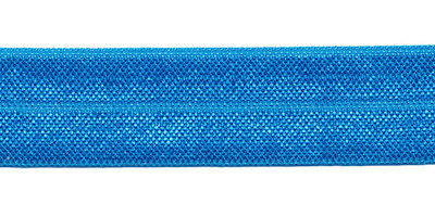 Petrol blauw elastisch biaisband