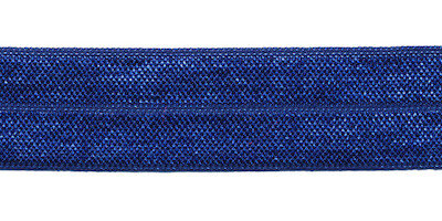 Kobalt blauw elastisch biaisband