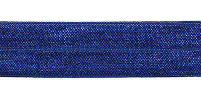 Donker blauw elastisch biaisband