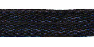 Diep donker blauw elastisch biaisband