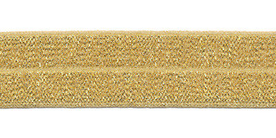 Goud elastisch biaisband