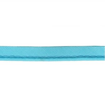 Aqua blauw paspelband