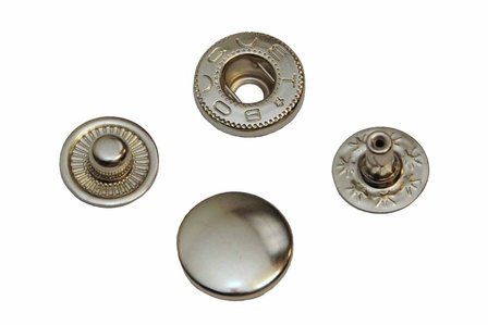 12 mm Nikkel drukknoop