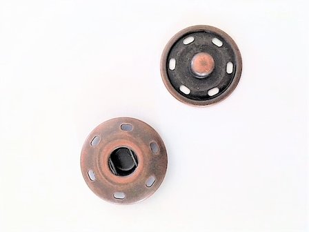 30 mm Brons opnaaibare drukknoop