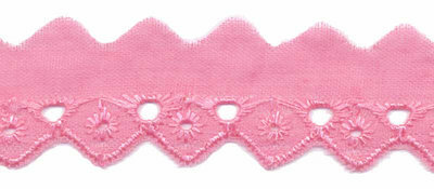 25 mm Roze broderie 