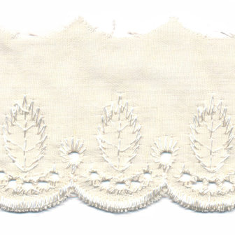50 mm Cr&egrave;me broderie