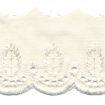 50 mm Cr&egrave;me broderie