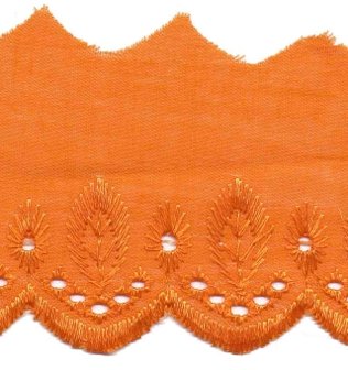 50 mm Oranje broderie