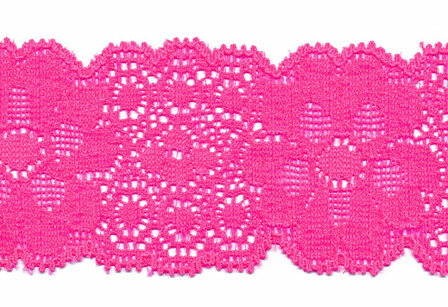 Knal roze kant 50 mm elastisch