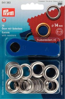 Prym nestel 14mm zilver