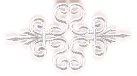 Ornament 15 cm zilver
