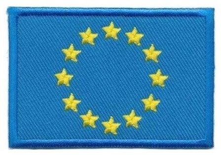 Europese unie vlag 7,3cm