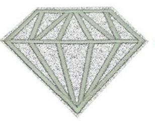 Diamant glitter 7 cm