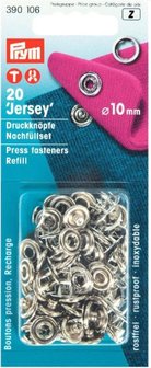 10 mm jersey navulling zilver