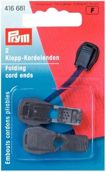 Klik-koordstopper Prym zwart