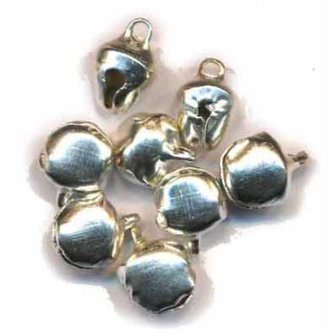 Belletjes 8mm zilver