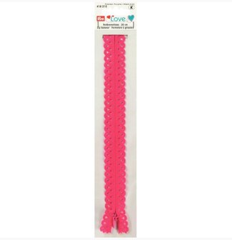 20 cm Prym fuchsia kanten rits