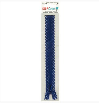 40 cm Prym paars kanten rits