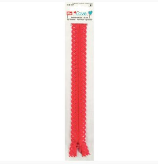 40 cm Prym rood kanten rits