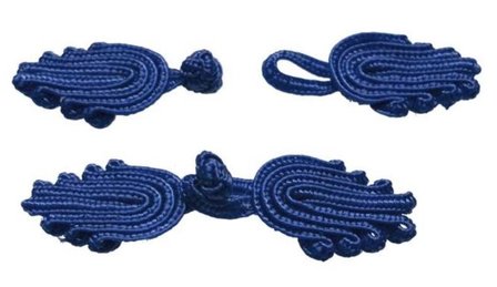 Chinese sluiting kobalt blauw