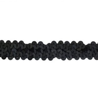 20 mm elastisch band zwart