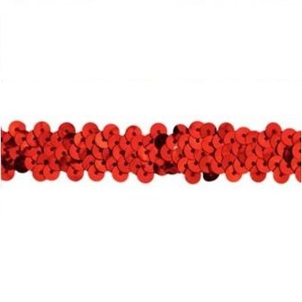 20 mm elastisch band rood