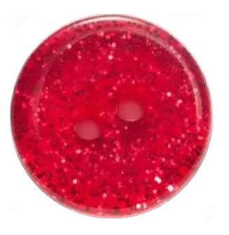 Rood glitter knoop