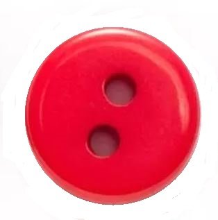 Ronde knoop rood 9mm