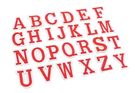 Rood/wit alfabet