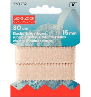 Schouderband 15 mm beige