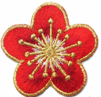 Bloem rood 4,5cm