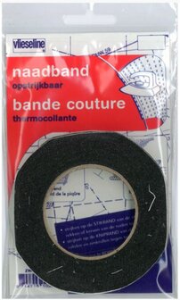 Naadband 10 mm zwart