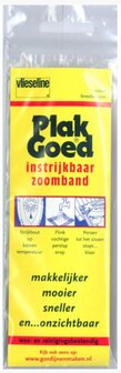 Plak goed instrijkbaar zoomband