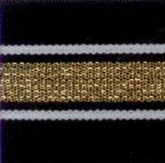 40 mm Lurex zwart/goud