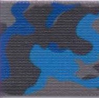 40 mm Camouflage elastiek blauw