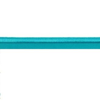 Zee blauw paspelband elastisch
