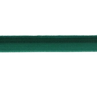 Donker groen paspelband elastisch