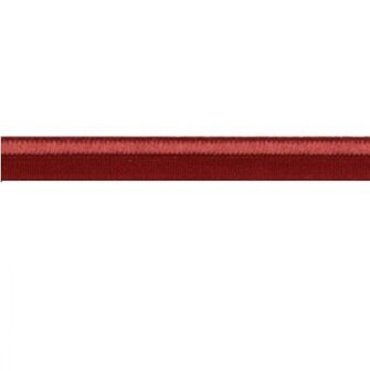 Donker rood paspelband elastisch