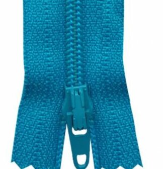 Turquoise broekrits YKK