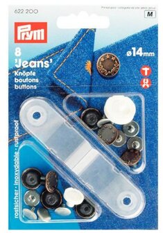 14 mm Oud koperen jeans inslagknoop