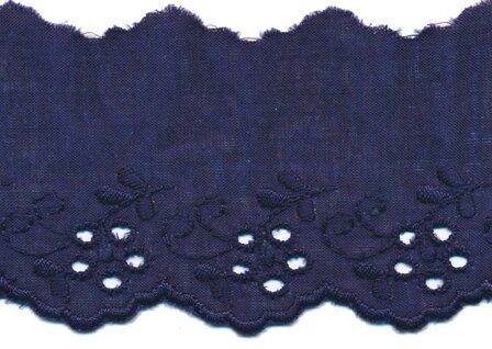 50 mm Donkerblauw broderie