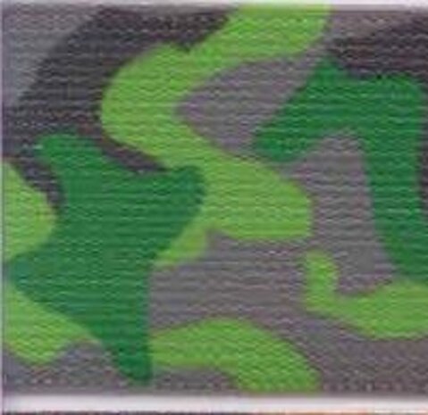 40 mm Camouflage elastiek groen