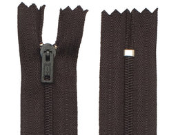 Niet-deelbare rits 3 mm zwart