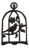 Vogelkooi zwart