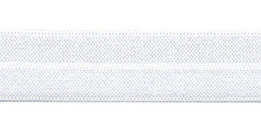 Wit elastisch biaisband